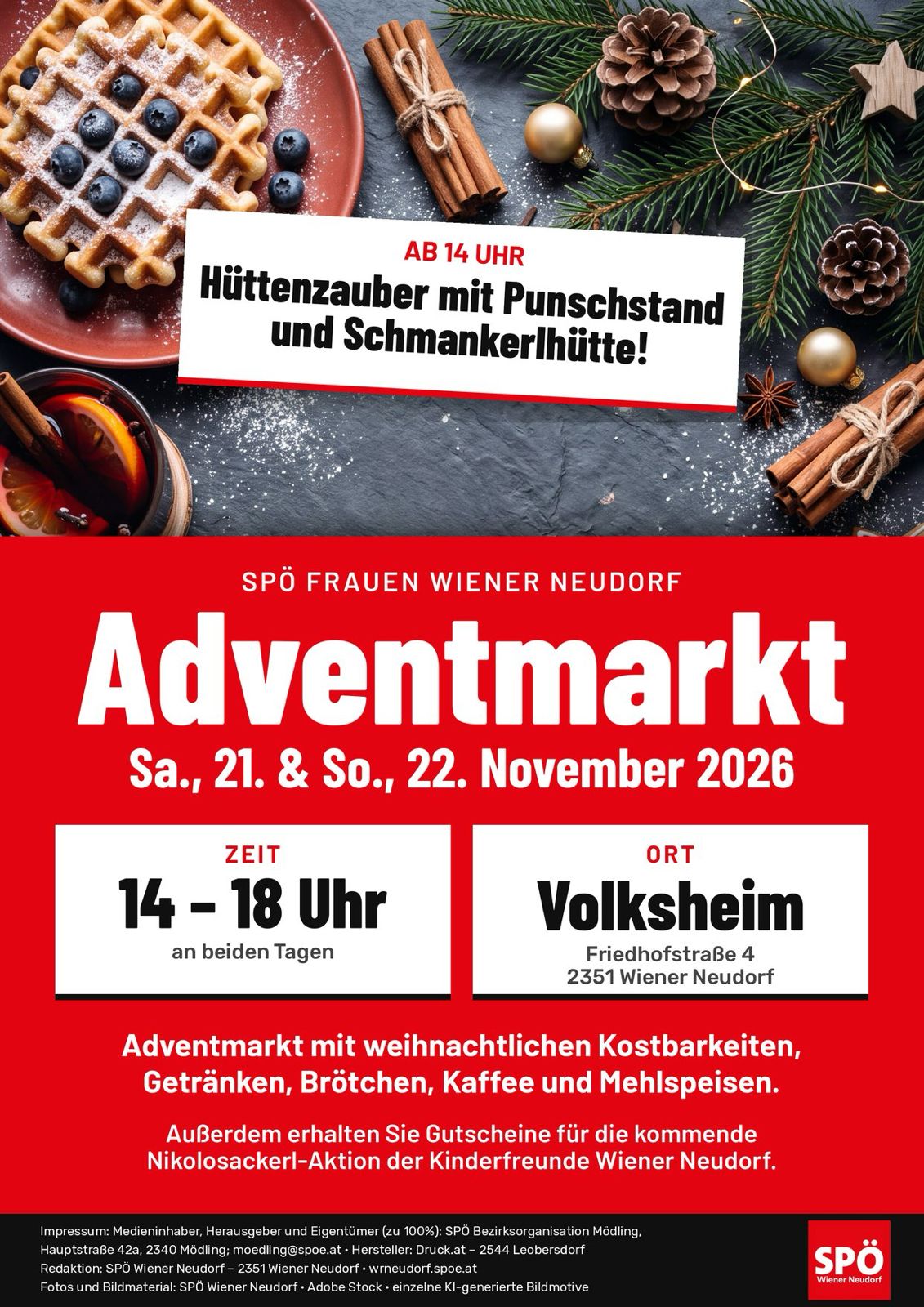 Adventmarkt SPÖ Wiener Neudorf